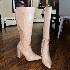 Tall tan boots